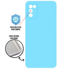Capa Samsung Galaxy A03s - Cover Protector Azul Turquesa